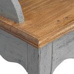 vidaXL Bureau d'écriture bois d'acajou massif 80x40x92 cm