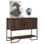 vidaXL Table console chêne marron 100x35x74 5 cm bois d'ingénierie