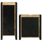 vidaXL Ensemble de mobilier de salle de bain avec stockage 2 Pièces