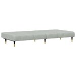 vidaXL Ensemble de canapés 2 Pièces gris clair velours