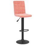 vidaXL Tabourets de bar lot de 2 rose velours