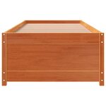 vidaXL Lit de jour cire marron 75x190 cm bois de pin massif