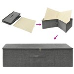 vidaXL Boîte de rangement Tissu 70x40x18 cm Anthracite