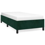 vidaXL Cadre de lit sans matelas vert foncé 90x200 cm velours