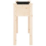 vidaXL Jardinière avec doublure 71x37x76 cm bois massif de sapin