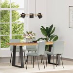 vidaXL Chaises à manger lot de 4 Gris clair Velours