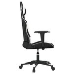 vidaXL Chaise de jeu Noir et blanc Similicuir