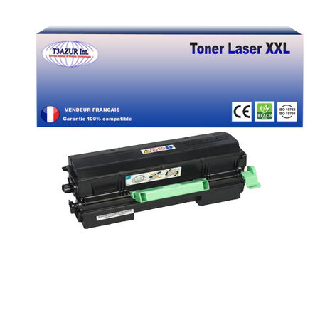 Toner compatible ricoh aficio mp401spf  mp402spf sp4520dn (841887) - 10 400 pages - t3azur