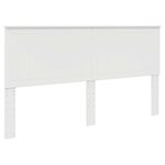 vidaXL Tête de lit avec tête de lit Blanc 180 cm Bois d'ingénierie