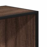 vidaXL Bibliothèque chêne marron 97 5x33x107 5cm bois ingénierie métal