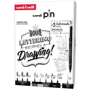 Instruments d'écriture PIN édition LETTERING UNI-BALL