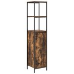 Ensemble de mobilier de salle de bain 3 pièces en chêne fumé en bois d'ingénierie