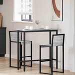 vidaXL table Gris Sonoma 100 x 40 x 100 5 cm