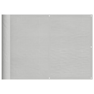 vidaXL Écran de balcon gris clair 75x700 cm 100  polyester oxford