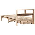 vidaXL Lit bibliothèque sans matelas 90x190 cm bois de pin massif