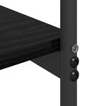 vidaXL Table console Chêne noir 101 x 35 x 80.5 cm Bois d'ingénierie
