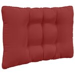vidaXL Coussin de canapé d'extérieur 3 Pièces Bordeaux Polyester