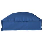 vidaXL Set de coussins de palette 2 Pièces Bleu royal 100 x 40 x 8 cm