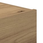 Table de chevet vidaXL avec lumières LED Chêne artisan 45x40x55 cm
