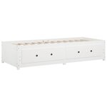 vidaXL Lit de jour sans matelas blanc 75x190 cm bois de pin massif