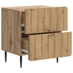 vidaXL Cabinet de chevet Chêne artisanal 43 x 34 5 x 49 5 cm