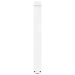 vidaXL Pieds de table à manger en forme de V  2 pièces  blanc  60 x (72-73 3) cm  acier