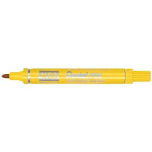 Marqueur Permanent N50 Corps Aluminium Pointe Ogive 2mm Jaune x 12 PENTEL