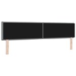 vidaXL Tête de Lit LED Design Lignes Gris Clair 200 cm Tissu