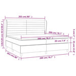 vidaXL Sommier à lattes de lit avec matelas Bleu 200x200 cm Tissu