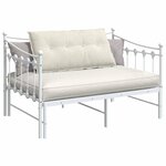 vidaXL Coussin de Dos Crème 100 x 50 cm Tissu en velours côtelé