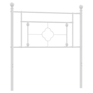 vidaXL Tête de lit de remplacement métal blanc 100 cm