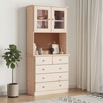 vidaXL Buffet ALTA 77x35x165 cm bois massif de pin