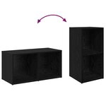 vidaXL Ensemble meuble TV 4 Pièces Chêne noir 37 x 35 x 72 cm