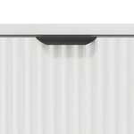 vidaXL Table de chevet avec tiroir Blanc brillant 63 5 x 36 x 61 cm