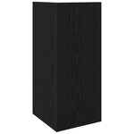 vidaXL Tables d'appoint 2 Pièces avec étagère noir 25 5x27x60 cm