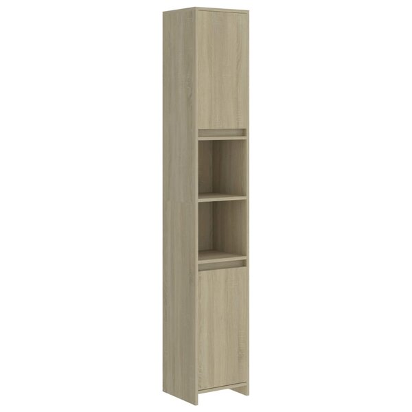 vidaXL Armoire de salle de bain Chêne sonoma Bois d'ingénierie