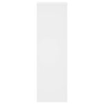 vidaXL Supports pour plantes 2 Pièces blanc 25x25x80 cm bois d'ingénierie