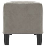 vidaXL Banc Gris clair 100x35x41 cm Velours