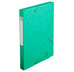 Boite de classement Cartobox - A4 - Dos 25mm Carte lustrée Vert x 25 EXACOMPTA