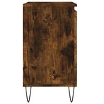 vidaXL Armoire de bain chêne fumé 58x33x60 cm bois d'ingénierie