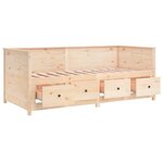 vidaXL Lit de jour sans matelas 90x190 cm bois de pin massif