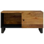 vidaXL Table basse 80x50x40 cm Bois de manguier solide et d'ingénierie
