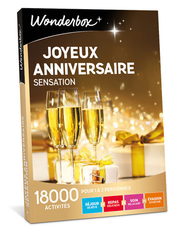 Coffret cadeau - WONDERBOX - Joyeux Anniversaire Sensation