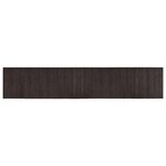 vidaXL Tapis rectangulaire marron foncé 60x300 cm bambou