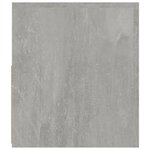 vidaXL Tables de chevet 2 Pièces avec LED Gris béton 60x35x40 cm