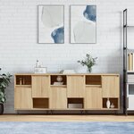 vidaXL Buffets 3 Pièces Chêne sonoma Bois d'ingénierie