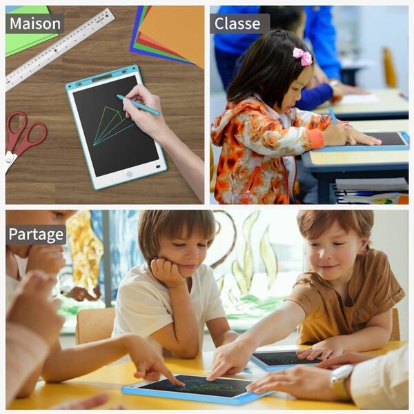 Ardoise Magique NOBES – 10 Pouces, écran LCD, Design Héros, Verrouillage, Portable
