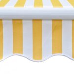vidaXL Auvent pliable motorisé 600 cm Jaune/blanc