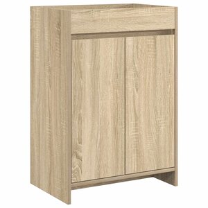 vidaXL Meuble sous lavabo de salle de bain Chêne Sonoma