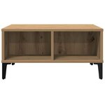 vidaXL Table basse chêne artisanal 60 x 60 x 30 cm Bois d'ingénierie